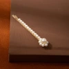 Korean popular pearl one-shoulder clip for women, elegant bangs, forehead fringe clip, high-end and simple bb clip wholesale details Picture